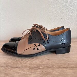 The Office of Angela Scott Mr. Ava Perforated Spectator Derby Shoes Size 38, US8